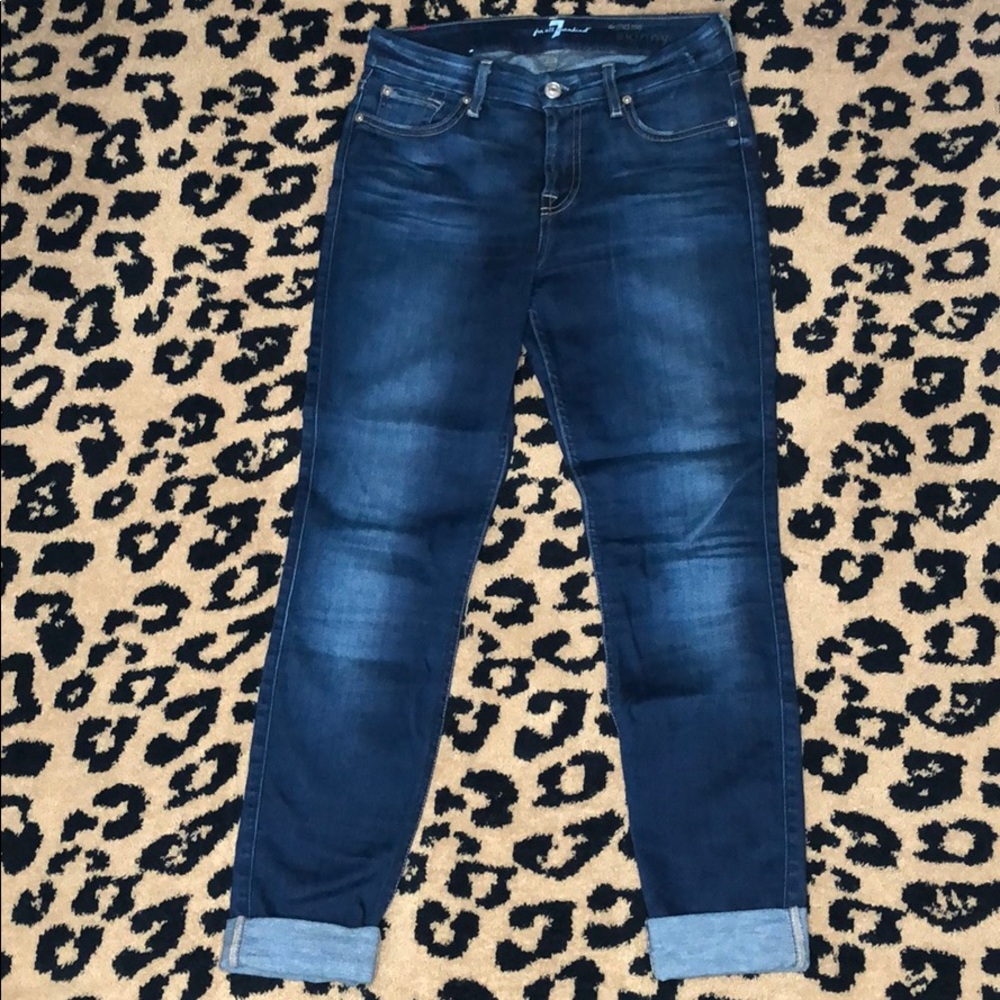 7 for all mankind “the midrise skinny” jeans
